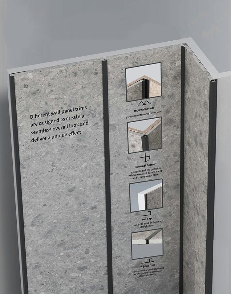 Commercial Grade Continuous Vein SPC Bathroom Cladding Complete Set with Trims thumbnail 9