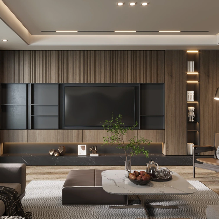 2600*800mm Bedroom No Chemical WPC Wall Panel thumbnail 3